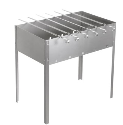 Мангал Домашний сундук Стандарт Плюс сборный 500*300*500мм с 6 шампурами 370мм Мангал Домашний сундук Стандарт Плюс сборный 500*300*500мм с 6 шампурами 370мм