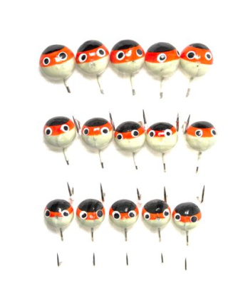 Мормышка Ладога фосфорная Ниндзя с к/ч пяткойМормышка Ладога фосфорная Ниндзя с к/ч пяткой