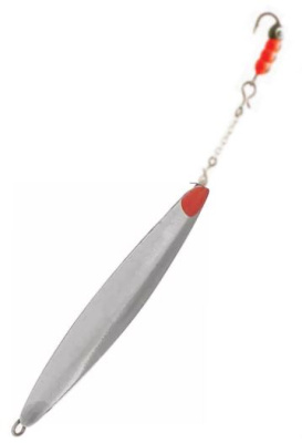Блесна Пирс зимняя Окуневочка двухсторонняя с мухой на цепочке №10 5,9г Блесна Пирс зимняя Окуневочка двухсторонняя с мухой на цепочке №10 5,9г