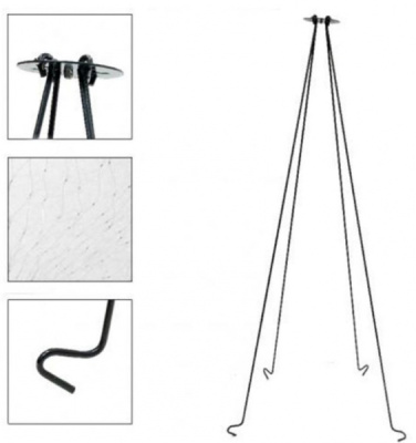 Подъемник Паук складной усиленный 1,0*1,0м ячейка 13мм Подъемник Паук складной усиленный 1,0*1,0м ячейка 13мм