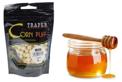 Приманка Traper Kukurydza в пакетах, 12mm, 20g, Puff Miód 