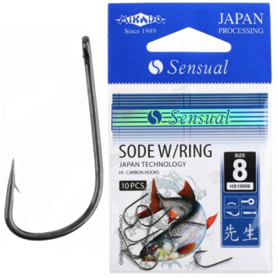 Крючки Mikado Sensual Sode W/Ring, №8 BN (10шт)