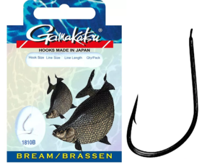 Крючок + поводок Gamakatsu BKD-1810B Bream 100см 0,12мм №14 Крючок + поводок Gamakatsu BKD-1810B Bream 100см 0,12мм №14