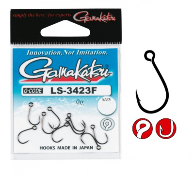 Крючок одинарный Gamakatsu LS-3423F N/L №2/0 Крючок одинарный Gamakatsu LS-3423F N/L №2/0