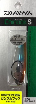 Блесна колеблющаяся Daiwa Chinook S Wakasagi 17г Блесна колеблющаяся Daiwa Chinook S Wakasagi 17г