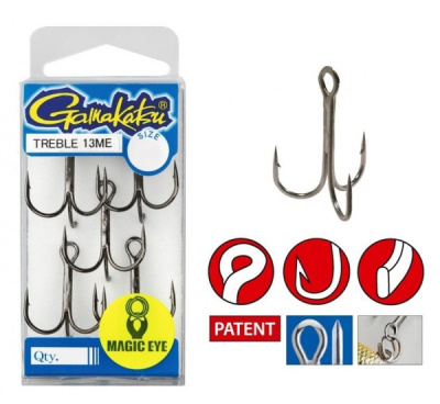 Тройник Gamakatsu 13 NS Magic Eye, №2 Тройник Gamakatsu 13 NS Magic Eye, №2