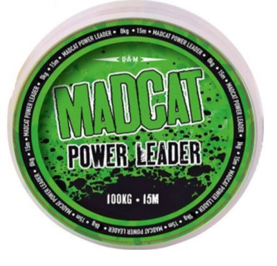 Плетеный шнур Dam Madcat Power Leader 100кг 15м¶ Плетеный шнур Dam Madcat Power Leader 100кг 15м¶