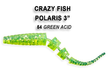 Приманка силиконовая Crazy Fish Polaris 3" 6,8см (24-68-54-6)