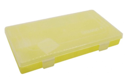 Коробка Следопыт Luno-28 для рыболовных приманок 355*220*50мм белый/желтый