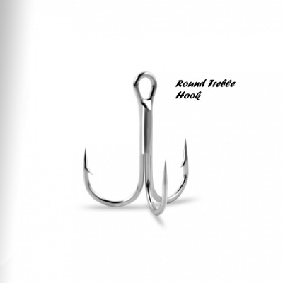 Тройник Gurza Round Treble Hook, №4 Ni (50шт)