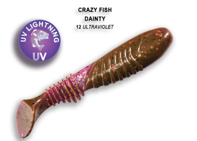 Приманка силиконовая Crazy Fish Dainty 3.3'' 8,5 см