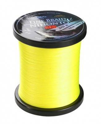 Плетеный шнур Mikado Nihonto Fine Braid Yellow 3000м