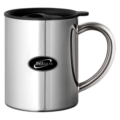 Термокружка Biostal, 045л (NM-450C), с металлической ручкой, с крышкой
