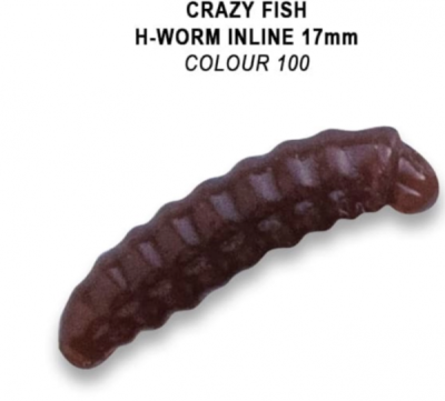 Приманка силиконовая Crazy Fish MF H-Worm Inline 1.1" 2,75см 