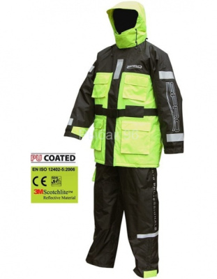 Костюм Spro Floatation, Suit Black & Yellow, XXL, (7112-400)