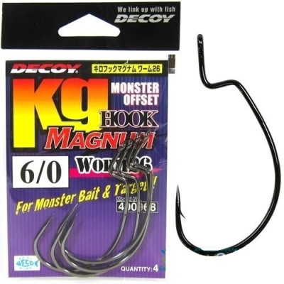 Крючок офсетный DECOY Worm 26, №10, (2шт/уп.)