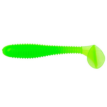 Приманка силиконовая Helios Catcher виброхвост 2,75" 7см (007, Electric Green)