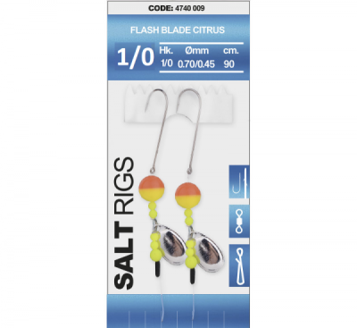 Система Spro Salt Rig Flash Blade Citrus, 0.70/0.45 mm, №1/0¶