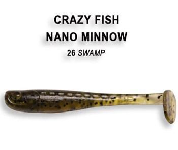Приманка силиконовая Crazy Fish Nano Minnow 1.6' 4см  (6-40-98-6)