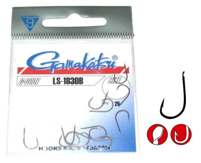 Крючки Gamakatsu LS-1830B, №14, Bronze, (25шт) Крючки Gamakatsu LS-1830B, №14, Bronze, (25шт)