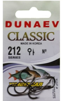 Крючок одинарный Dunaev Classic 212