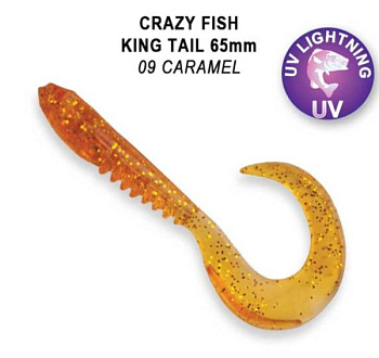 Приманка силиконовая Crazy Fish King Tail 2.5" 6,5см (72-65-9-7)