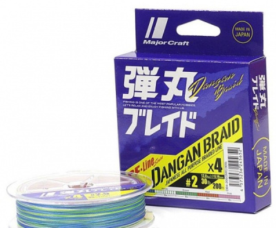 Плетеный шнур Major Craft Dangan Braid X4, 200m