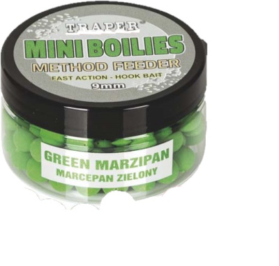 Бойлы-мини Traper Method Feeder, 9mm, 50g, Marcepan zielony