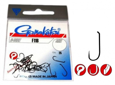 Крючки Gamakatsu F11B, №6, (25шт) Крючки Gamakatsu F11B, №6, (25шт)