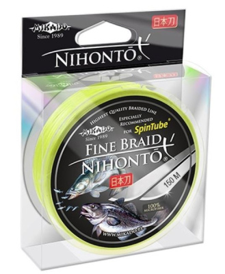 Плетеный шнур Mikado Nihonto Fine Braid Fluo 150м