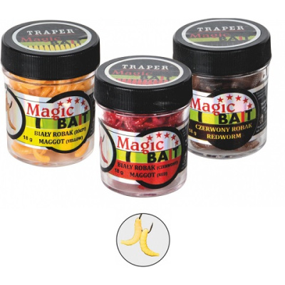 Опарыш искуственный TRAPER 18g (жёлтый) Опарыш искуственный TRAPER 18g (жёлтый)