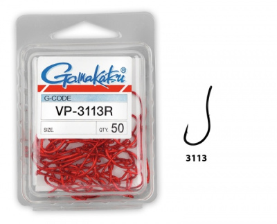 Крючки Gamakatsu VP-3113R, №1, (50шт) Крючки Gamakatsu VP-3113R, №1, (50шт)