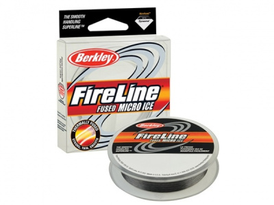 Плетеный шнур BERKLEY FireLine Micro Ice Smoke 45m