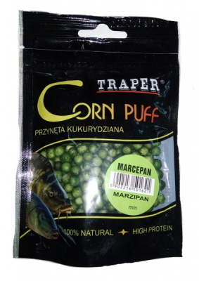 Приманка Traper Kukurydza в пакетах, 4mm, 20g, Puff Marcepan