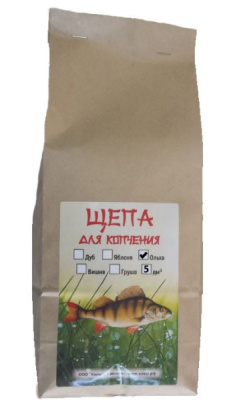 Щепа Каюр для копчения Ольха 5 куб.дм Щепа Каюр для копчения Ольха 5 куб.дм