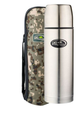 Термос Biostal-Охота 1,2л c узким горлом в чехле