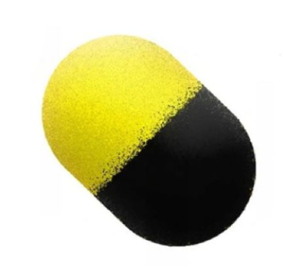 Приманка Mikado Zig Rig Pop Up Eva Foam Yellow/Black плавающая пена 12мм