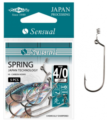 Крючок одинарный Mikado Sensual Spring BN №4/0