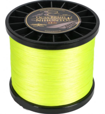 Плетеный шнур Mikado Nihonto Octa Braid (Yellow), 3000m Плетеный шнур Mikado Nihonto Octa Braid (Yellow), 3000m