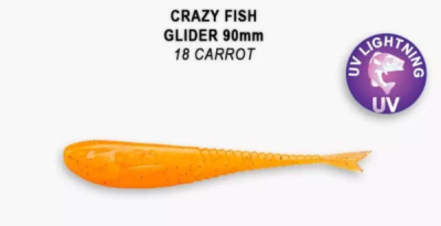 Приманка силиконовая Crazy Fish Glider 3.5'' 9 см