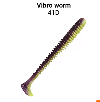 Приманка силиконовая Crazy Fish Vibro Worm 3.4" 8,5см (13-85-41d-6)