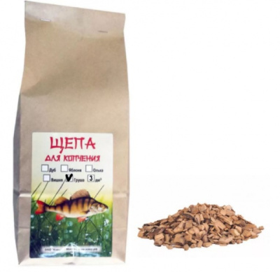 Щепа Каюр для копчения Груша 3 куб.дм Щепа Каюр для копчения Груша 3 куб.дм