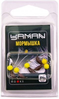 Мормышка вольфрамовая Яман Банан матовый шоколад безнасадочная ядреный кубик d4,5мм 1,3г
