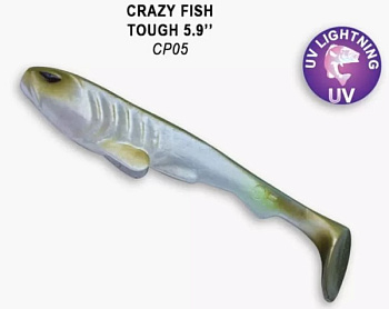 Приманка силиконовая Crazy Fish Tough 5.9"  (60-150-cp05-1)