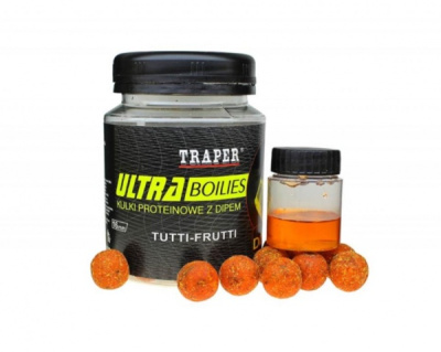 Бойлы Traper Ultra, 16mm, 100g +dip 10g, Tutti - Frutti