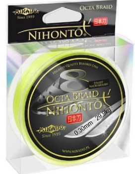 Плетеный шнур Mikado Nihonto Octa Braid Black 150м (0.30mm)