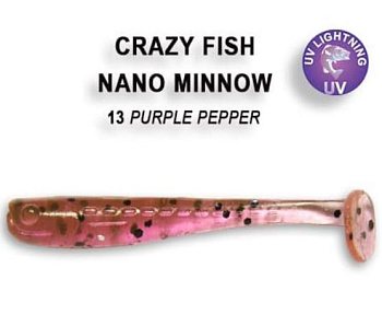 Приманка силиконовая Crazy Fish Nano Minnow 1.6' 4см  (6-40-13-6)