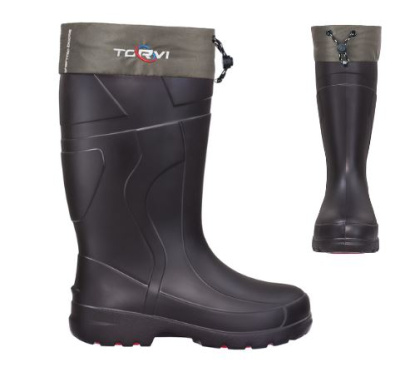Сапоги мужские Torvi из ЭВА с четырехслойным сменным вкладышем и подошвой ТЭП -25С черные Сапоги мужские Torvi из ЭВА с четырехслойным сменным вкладышем и подошвой ТЭП -25С черные