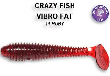 Приманка силиконовая Crazy Fish Vibro Fat 2.7" 7,1см  (1-71-11-4)
