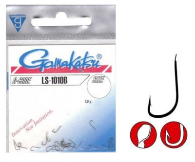 Крючки Gamakatsu LS-1010B, N/L, №10, (16шт) 